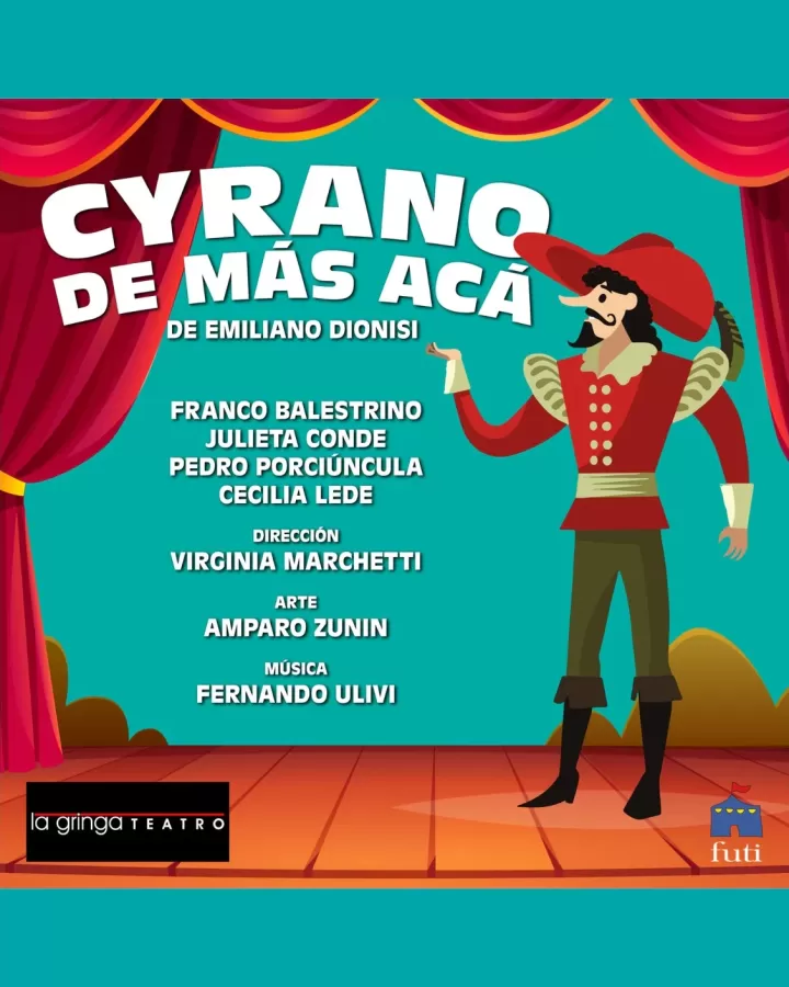 Afiche de Cyrano de más acá